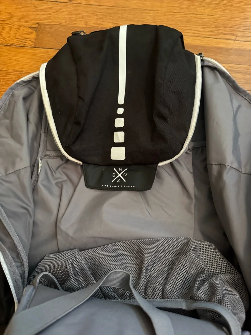 Nike Elite Quad Zip System Hoops Basketball Backpack Bag black